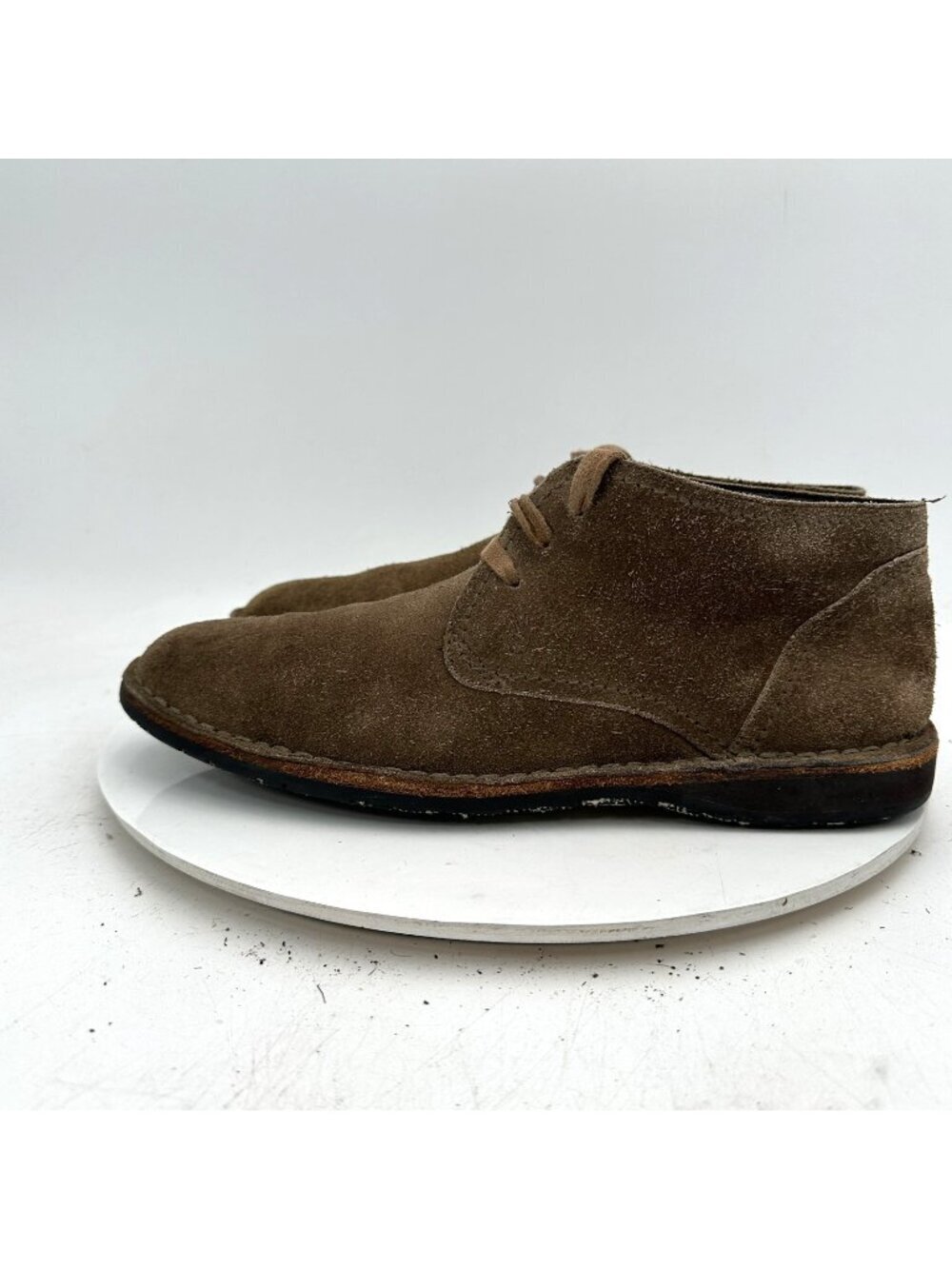 John Varvatos Men Size 8.5M Brown Suede Ankle Lace Up Chukka Boot